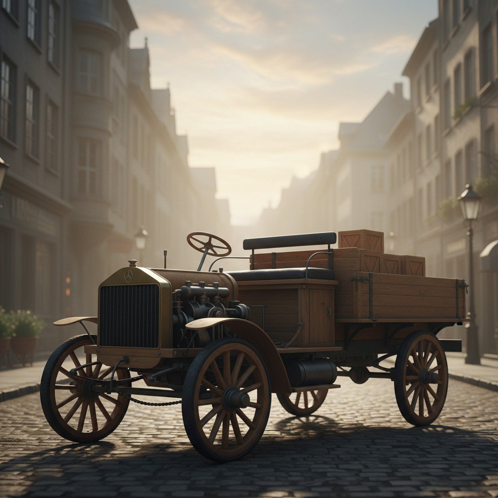 🚛 Первый грузовик с двигателем внутреннего сгорания image preview